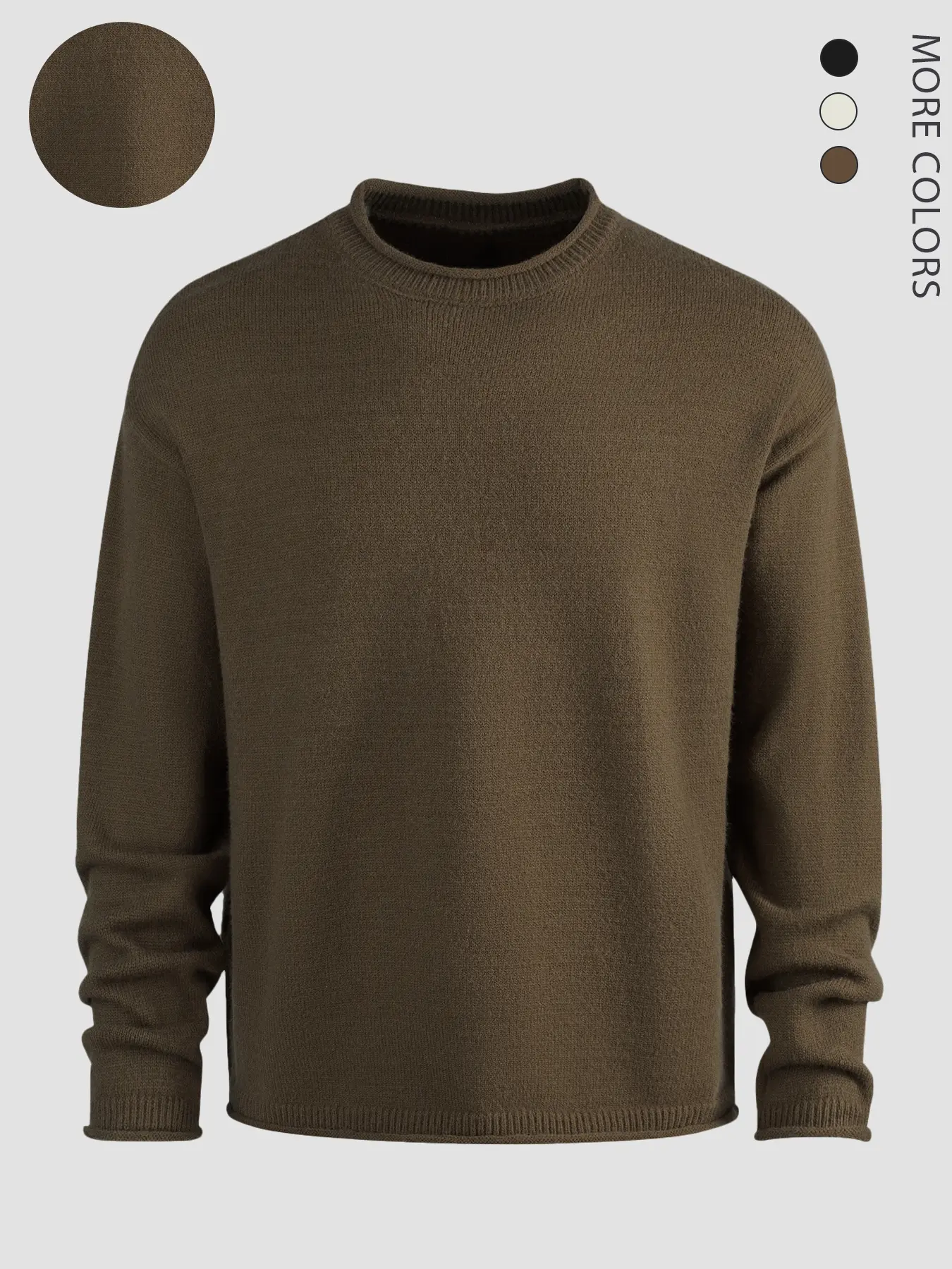 Men's Plaid Print Drop Shoulder Sweater, Regular Fit Casual Long Sleeve Round Neck Jumper for Fall & Winter, Fashion Men's Knitwear for Daily Wear