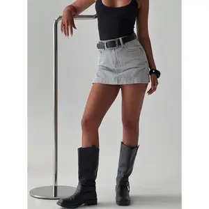 Gazelle Denim Skort Grey