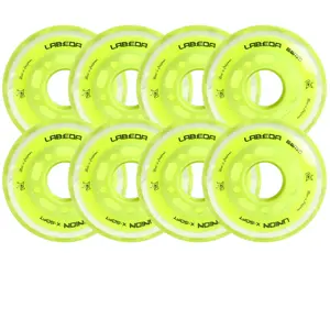 Labeda Roller Hockey Wheels - Union 68mm 74A Yellow (8-Pack)