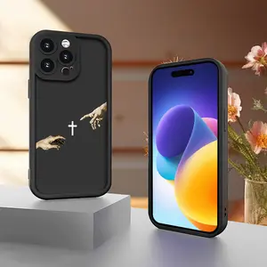 Protect Your Phone Soft Phone Case Simple with Jesus Will Help You Patterns UV Printing Matte Phone Cover 360 Degree Full Protection for iPhone 17 E Air Pro ProMax iPhone16 15 14 Plus 13 12 Mini 11 X XS XR for Smartphone Best Gift Birthday Girl Boy