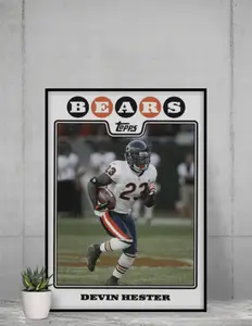 Topps 2008 Devin Hester 12x17 Poster Chicago Bears