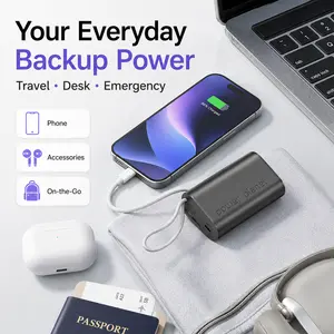 Modular Emergency Kit 3-in-1 Fan Power Bank 10000mAh Flashlight Lighter USB-C Rechargeable Portable Handy Compact for Personal Safety and Outdoor Emergency for Women and Campers traveling gadgets