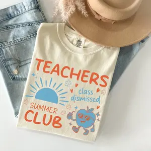 Comfort Colors Teacher Summer Club TShirt, Last Day Of School T-Shirt, Bruh We Out Tee, School Tee, Class Dismissed Tee