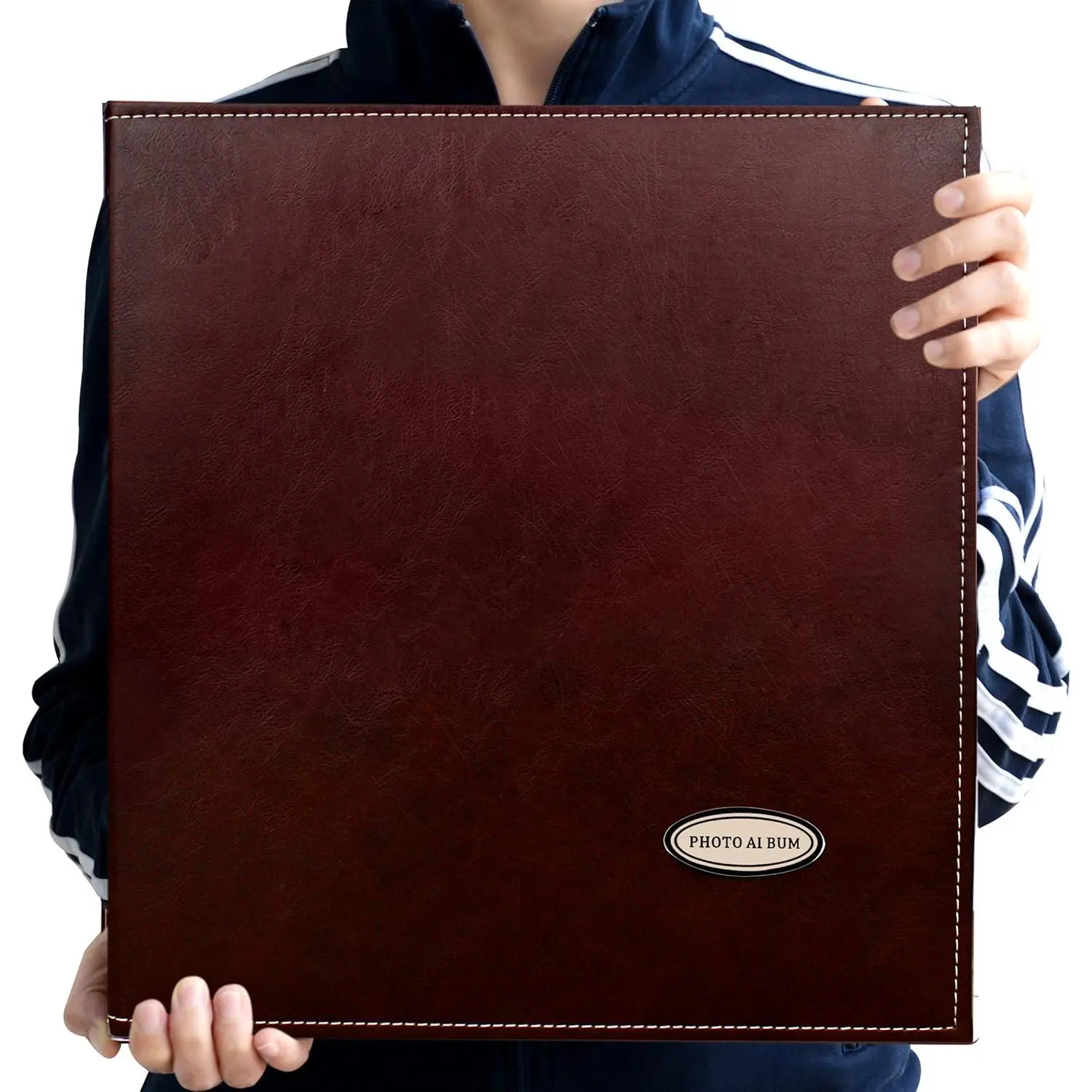 Self-Adhesive Photo Album, Dust-free, glue free and  Scrapbook Album, Family album, Leather Cover, Hand Made DIY Albums Holds 3x5, 4x6, 5x7, 6x8,8x10 photos