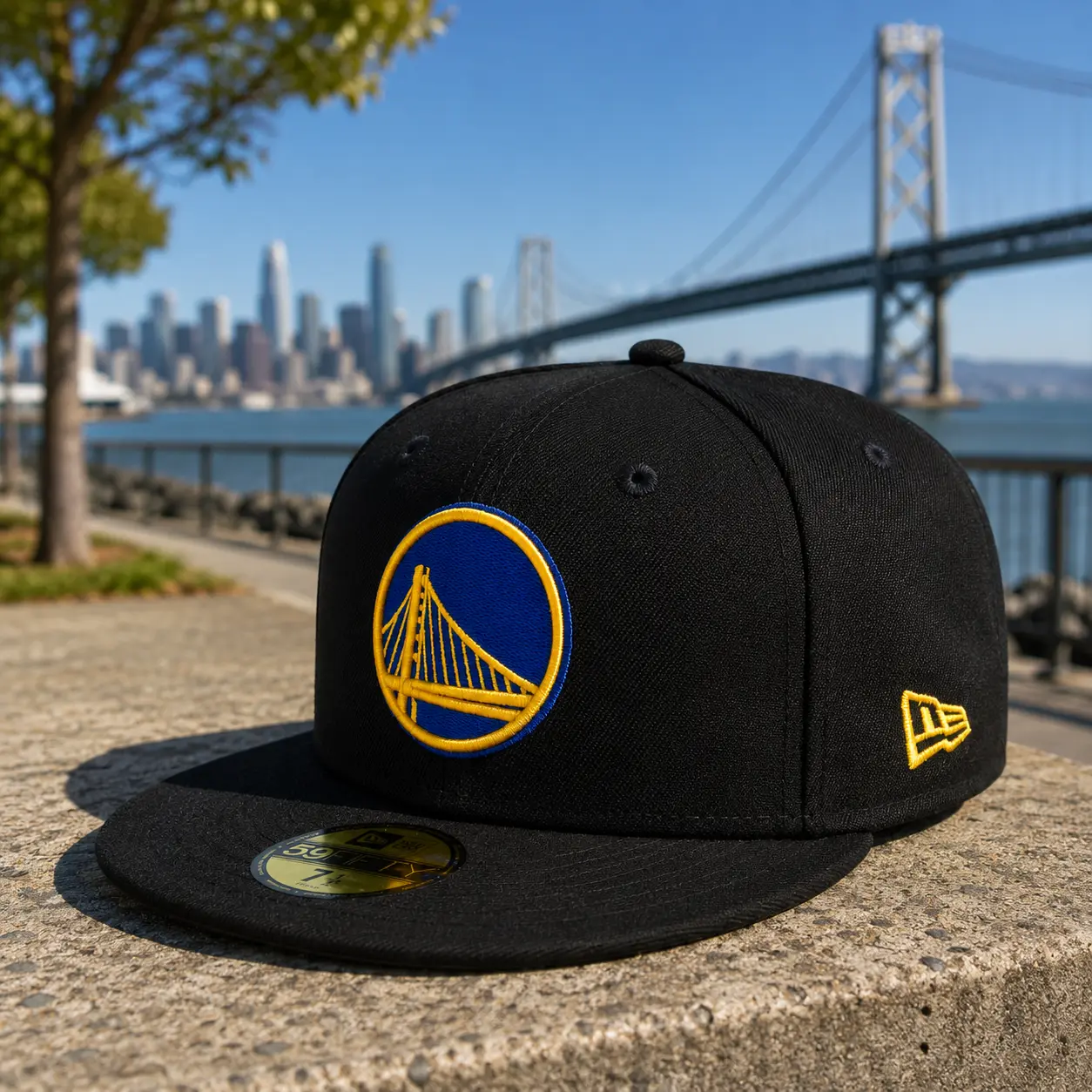 Golden State Warriors New Era Black 59FIFTY Fitted Hat