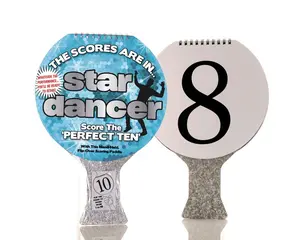 Boxer Gifts - Star Dancer Scoring Paddle - Party Accessory for Birthdays Christmas & All Year Round Entertainment with Flip Over Score Cards