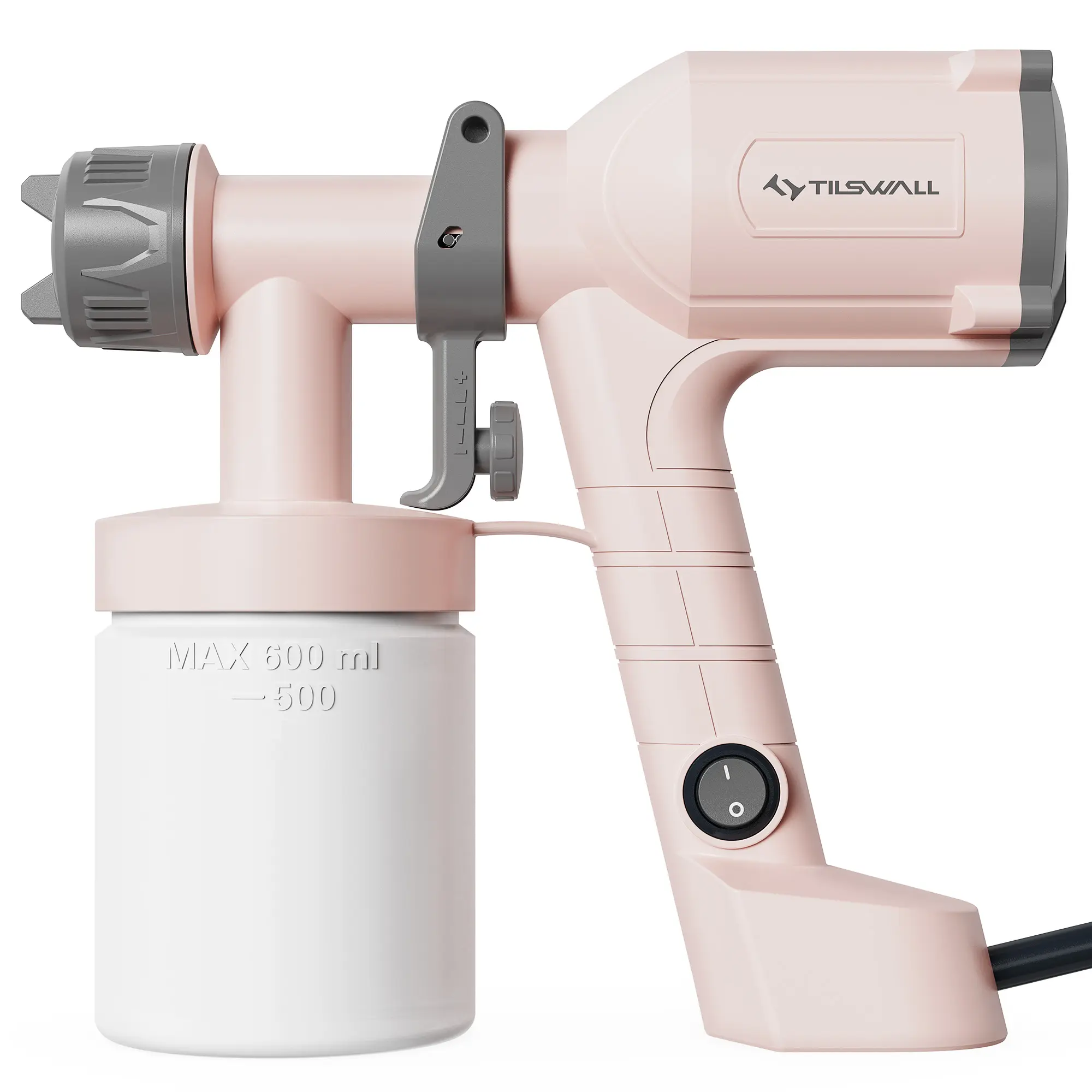 Tilswall Dreamer 400 Sprayer, Ultra-Light Electric Paint Spray Gun with a 20fl oz Detachable Cup, 2 Nozzles , 3 Spray Patterns for painting Furniture, Cabinets, Walls, Dorm room, DIY Projects, Gift