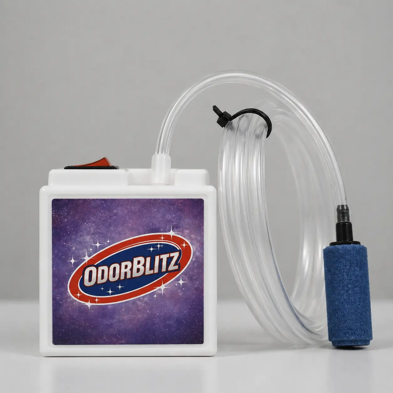 OdorBlitz Bubbler - Reusable Aerator for Faster Odor Elimination with Air Tube & Stone Diffuser - Made in USA - Includes Instructions