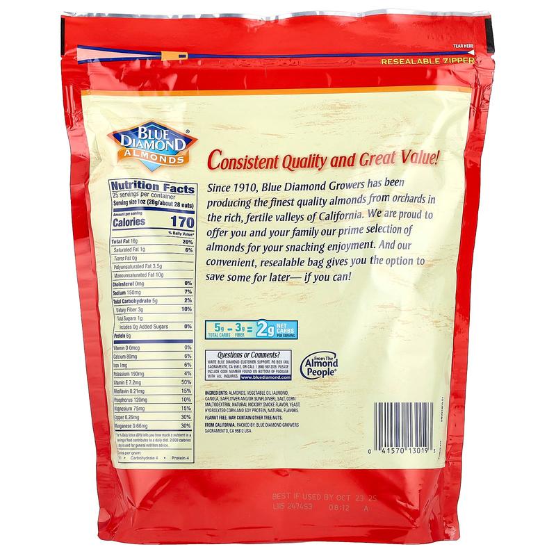 Blue Diamond Almonds, Smokehouse®, 25 oz (709 g)