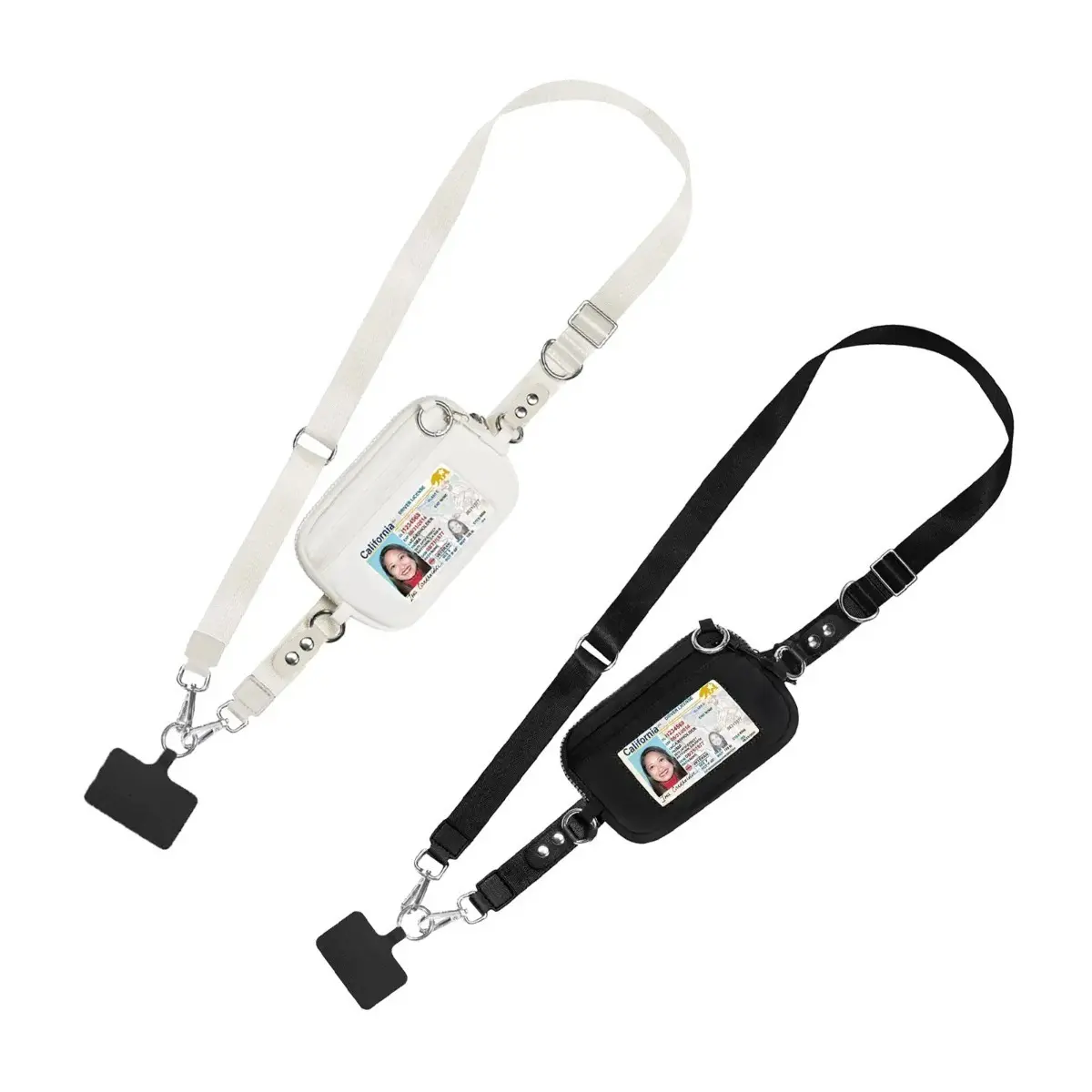 Crossbody Phone Bag Concert Bag Phone Lanyard with Wallet Rfid Wristlet Wallet Detachable Id Card Pouch Adjustable Clip and Go Strap Bag Travel Shoulder Purse Casual Everyday Small Handbag for Women Outdoor Festival Party Daily Use