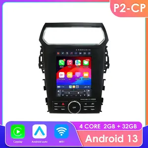 [Hizpo] 9.7in Android 14 32G Touchscreen Car Radio for 2011-2019 Ford Explorer, with CarPlay Android Auto, GPS Navigation
