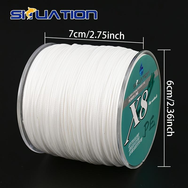 SIIUATION 300M-328YDS super strong fishing line, 8 strands of multi thread PE wear-resistant braided wire, 12 25 40 60 80 100 pound smooth long throw