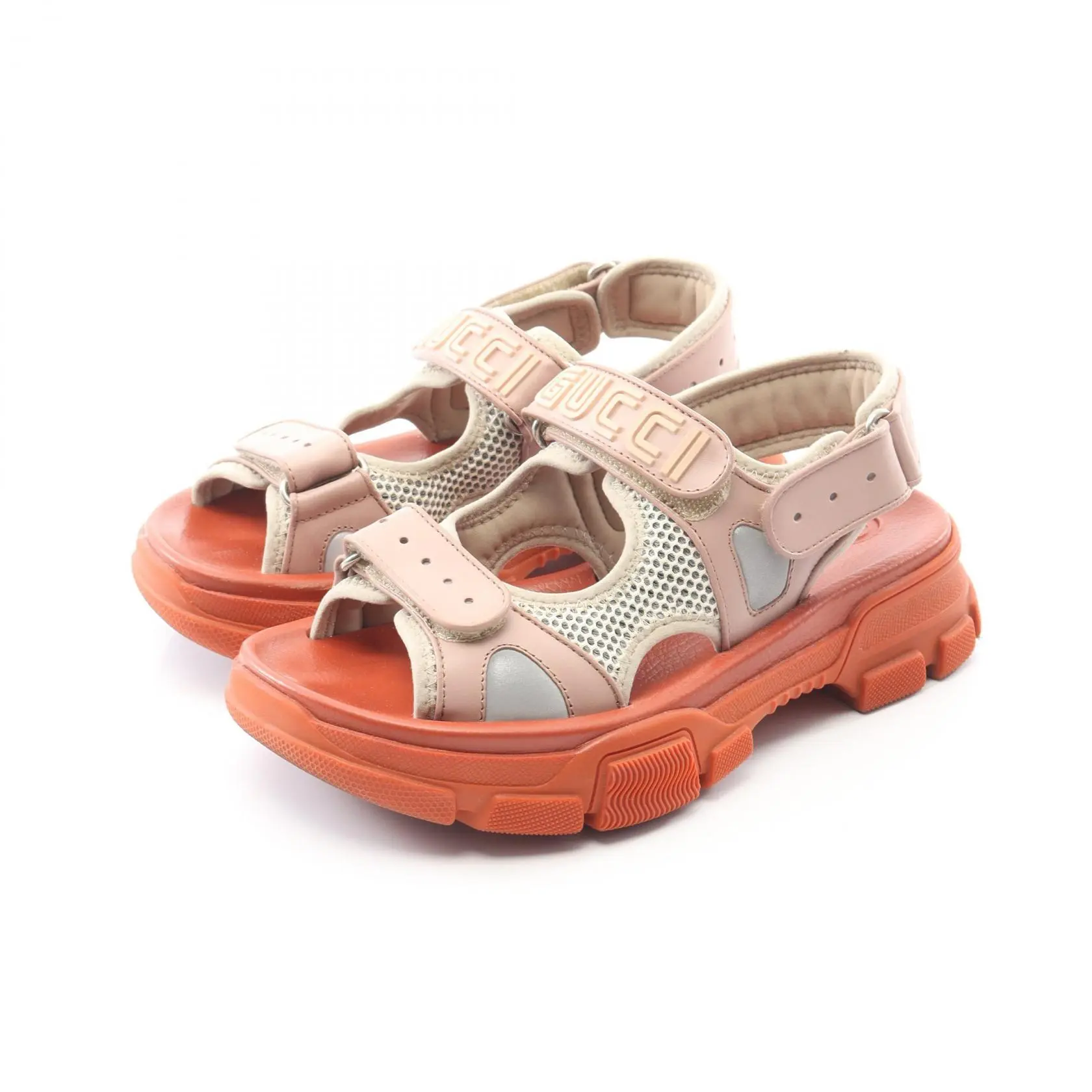Pre-owned GUCCI Other Small Leather Goods Leather Fabric Sandals 0707262120300042383