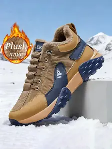 Women's PU Snow Boots, Short Ankle-High Traction Tires PVC Sole, Ideal for Gym & Winter, Fits Casual Outdoor, Winter Boot Shoes