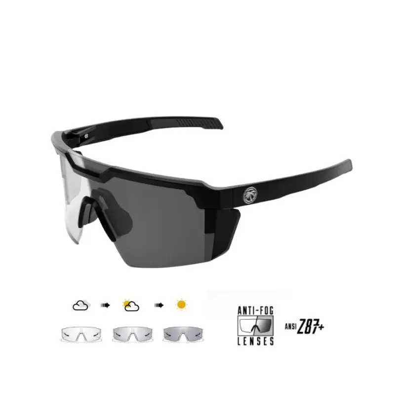 Photochromic Z87+ Blue Light Polarized Safety glasses ,Sunglasses for Men & Women Oversized Vintage UV400 Y2K Aviator Eyewear Ideal for Fishing, Golf, Cycling, Driving, and Sports eyeglasses for Men & Women, Lightweight Trendy Mens Sunglasses Vintage