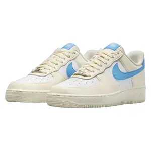 Nike Air Force 1 Low '07 Next Nature Pale Ivory University Blue DC9486-110 Women's Fashion Shoes New