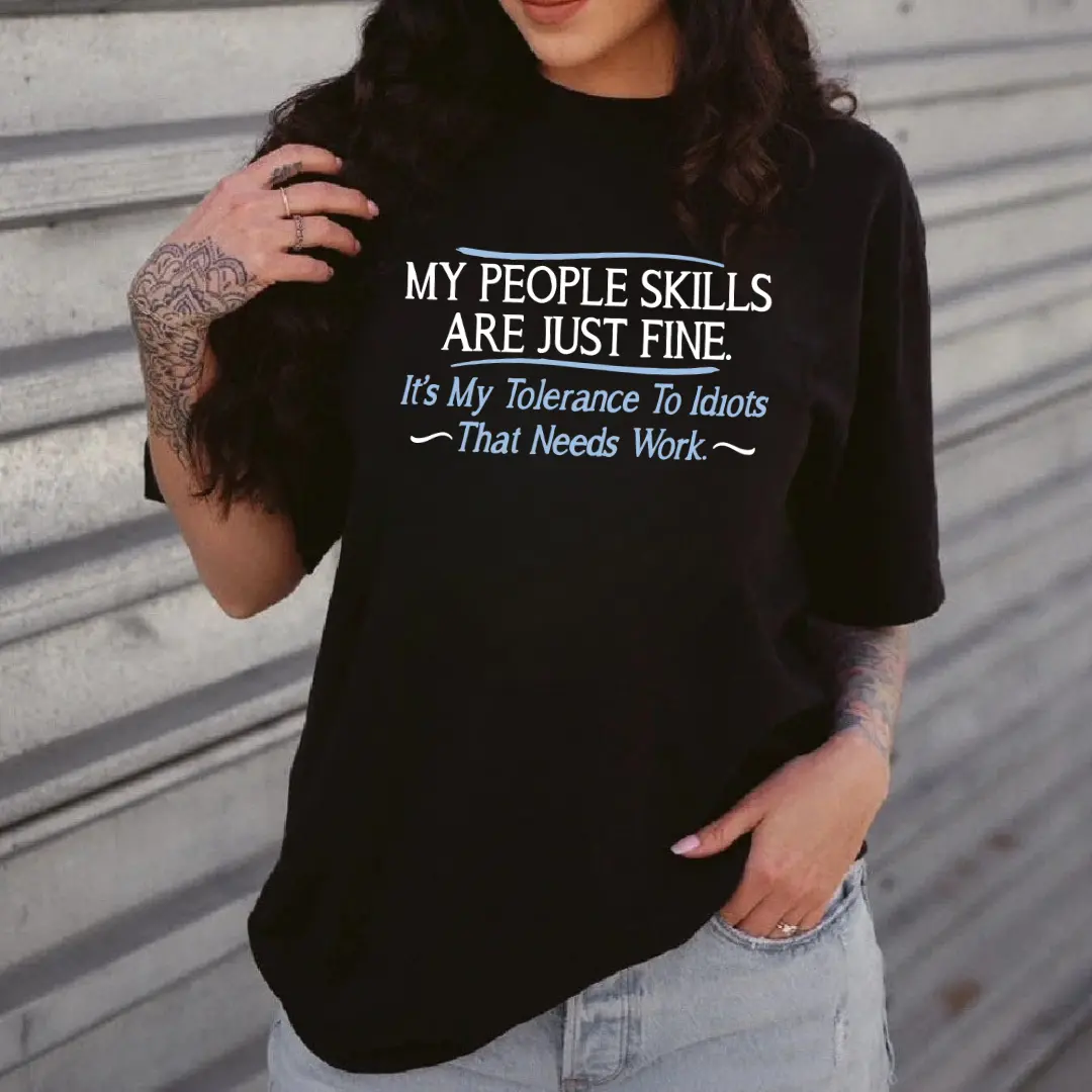 My People Skills are Fine Humor Sarcasm Funny Hoodie, Sweatshirt, T Shirt