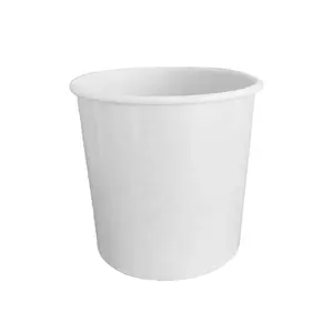 26oz White Ice Cream Containers - 500 Pieces/Case