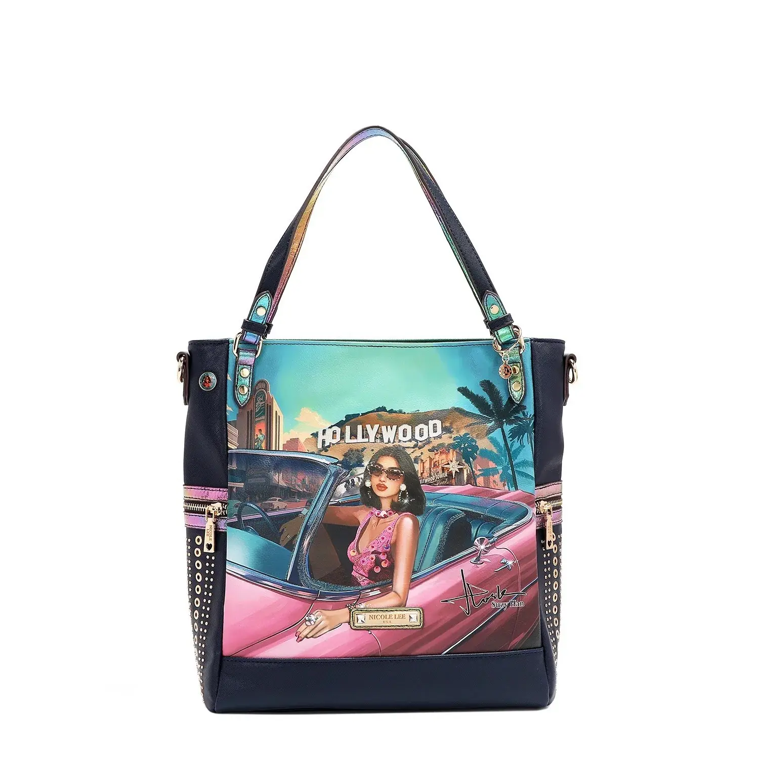 NICOLE LEE HOLLYWOOD DRIVE LARGE TOTE