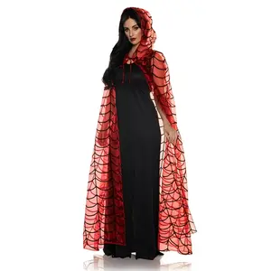 Red Spider Adult Hooded Costume Cape | Standard