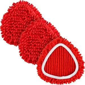 Mop Replace Head, Spin Mop Heads Replacements  1 Tank Spin Mop, Chenille Duster for Ocedar Mop Include 3 Pack Red Microfiber Chenille Mop Pad for Ocedar Spin Mop