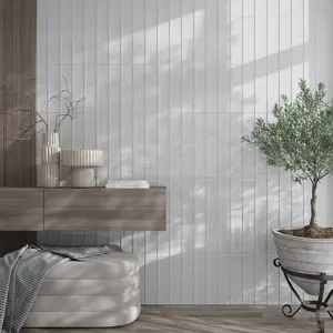 Beige 4x16 Glossy Subway Glass Tile (12 pack, 5.33 sq ft/case)