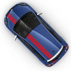 3pcs/set Racing Stripe Style Car Kit Stickers For Renault Twingo 2 3 Vinyl Film Hood Roof Rear Tail Decor Decals Auto Tuning Accessories