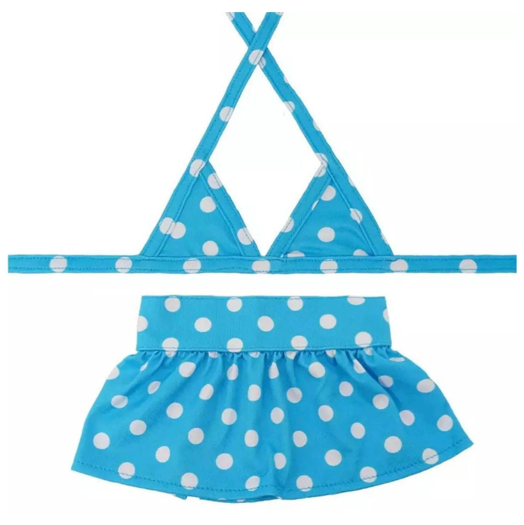 Pet Bikini Swimsuit - Split Design Beach/Pool Wear for Dogs & Cats, Fast Drying Quick-Dry 4-Way Stretch Fabric, XS-L Sizes