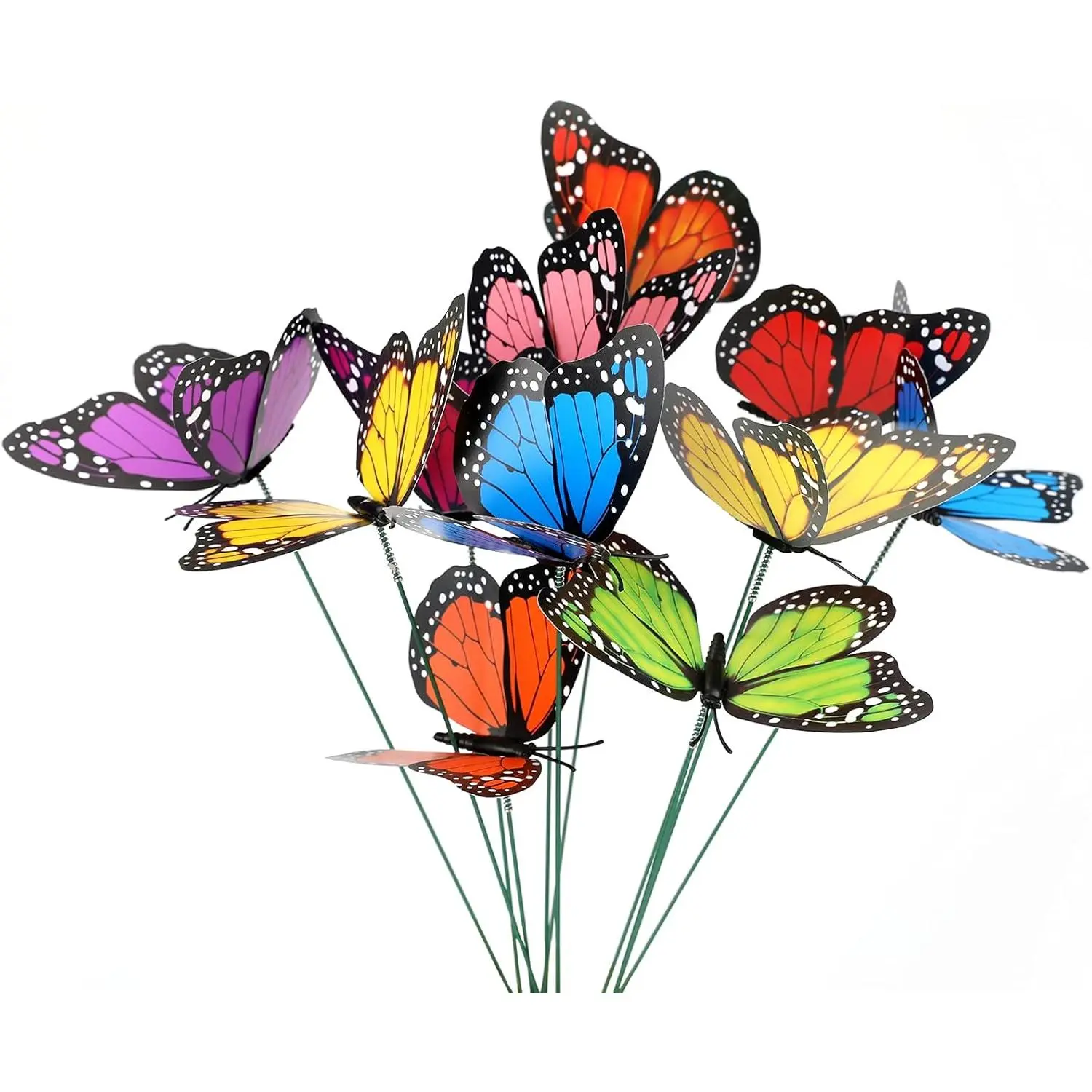 Butterfly Garden Stakes Yard Planter Colorful Butterfly Garden Ornaments Decorations for Garden Patio Party Decorations 27 count Set