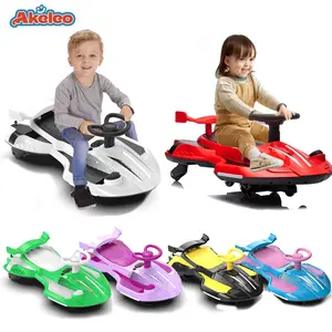 Akeleo 12V Electric Wiggle Car with Pedal 2 in 1 Ride On Toys for Kids Ages 3+ Anti-Rollover Flashing Wheels Bluetooth Music & Sprayer System 360° Smooth Control Multifunctional Buttons LED Flashing Wheels Unique Spray System,Devil Car,Christmas gifts
