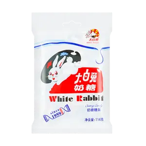 White Rabbit Milk Candy - Original Flavor, 114g Bag - Nostalgic Childhood Treat, Classic Sweet Snack
