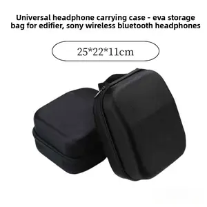 Universal Over Ear Headphone Case for Edifier Sony Bose Beats Sennheiser Wireless Bluetooth Headphones EVA Shockproof Protective Storage Bag with Magic Sound Protection Design