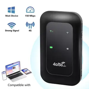 Mobile WiFi Hotspot, 4G LTE Pocket Sized Router for Europe Use, Multi-Device Simultaneous Connection, Easy Setup for Vacation Airport Road Trip