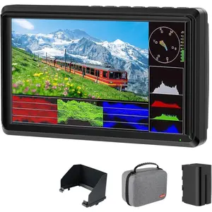 S55E 5.5Inch Camera DSLR Field  Custom  LUT Camera  4K HDMI Input & Output Waveform  Lightweight with F750 4400mAh  and Bag