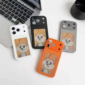 Ink Screen Ai Phone Case, NFC Projection, DIY Artificial Intelligence, Four-Color HD Ink Screen, APP Operation, for iPhone 13/14/15/16/17 Series