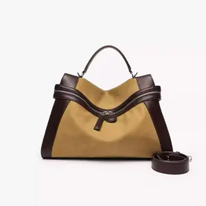 Prestigio Genuine Leather Bag - Versatile Design with Adjustable Strap Ideal for Everyday Use Tote Bag Work Bags