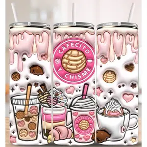 Cafecito y Chisme Skinny Tumbler