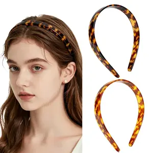 Wide Tortoise Shell Headband (0.6in)