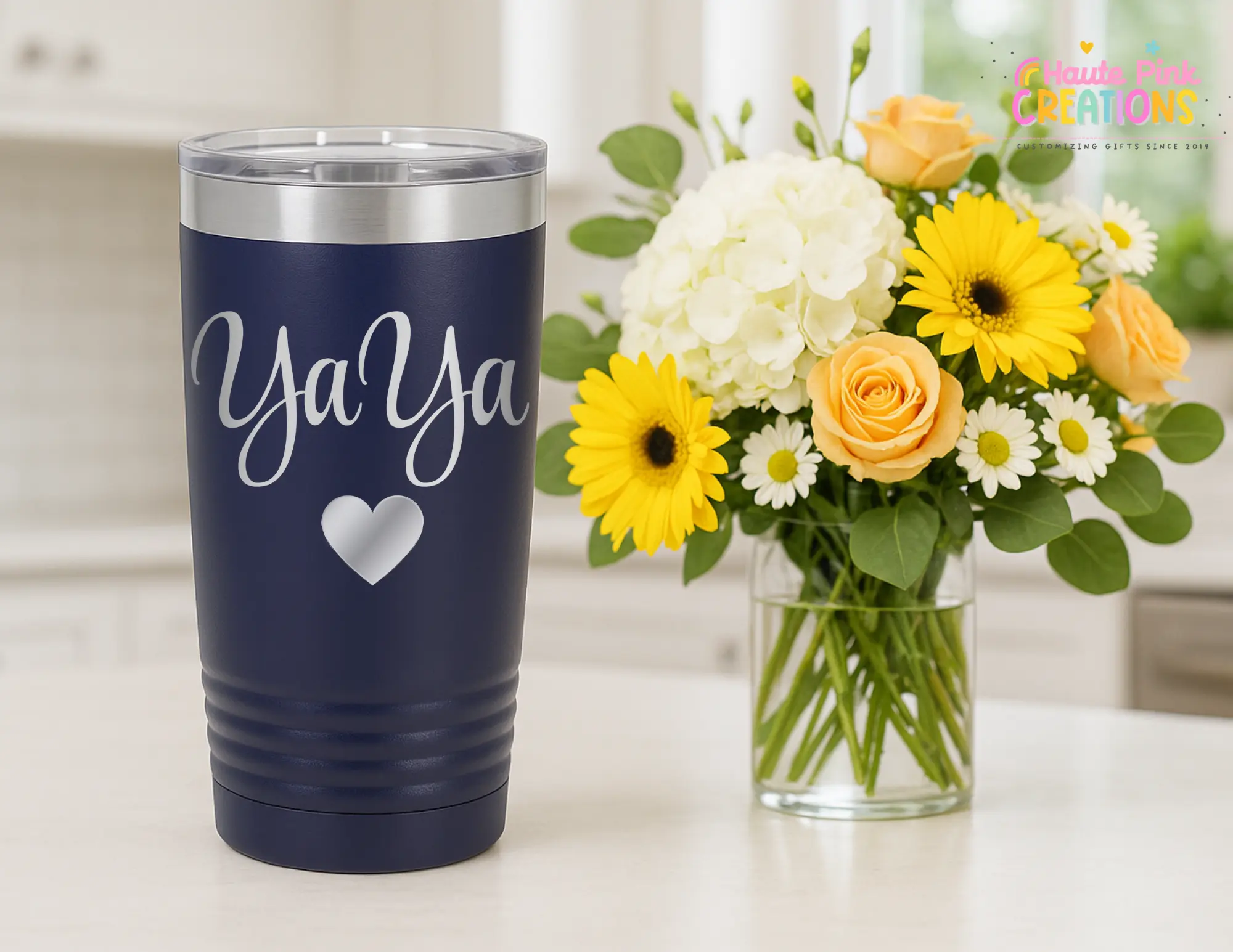 Personalized Coffee Cup for Grandma – Custom Engraved Name Mug – Gift for Grandma, Dishwasher Safe