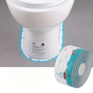 1roll Self-Adhesive Bath & Toilet Caulk Tape Sealant Strip - Easy-to-Apply Tub and Wall Sealing Tape Caulk Sealer - For Sink, Bathroom, Toilet, Bathtub Floor Wall Edge Protector, Aesthetic Room Decor, Home Decor