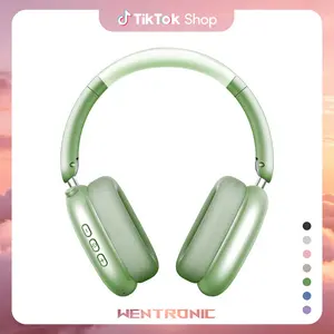 WENTRONIC Y01 Over-Ear Bluetooth Headphones - ANC Noise Cancellation, 3.5mm Jack, Memory Function, 48H Playtime, Hi-Res Audio, Over-the-Head Foldable Bluetooth Design, Memory Foam Earpads, Built-in Mic, iOS/Android Compatible,father'sdaygifts summerwins