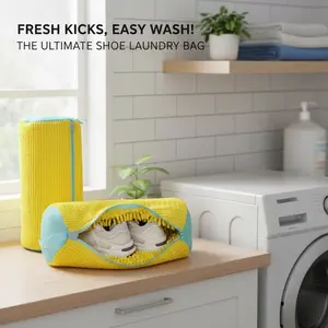 Washing machine shoe bags - protect your shoes during washing, accessories include shoe cleaning bags.