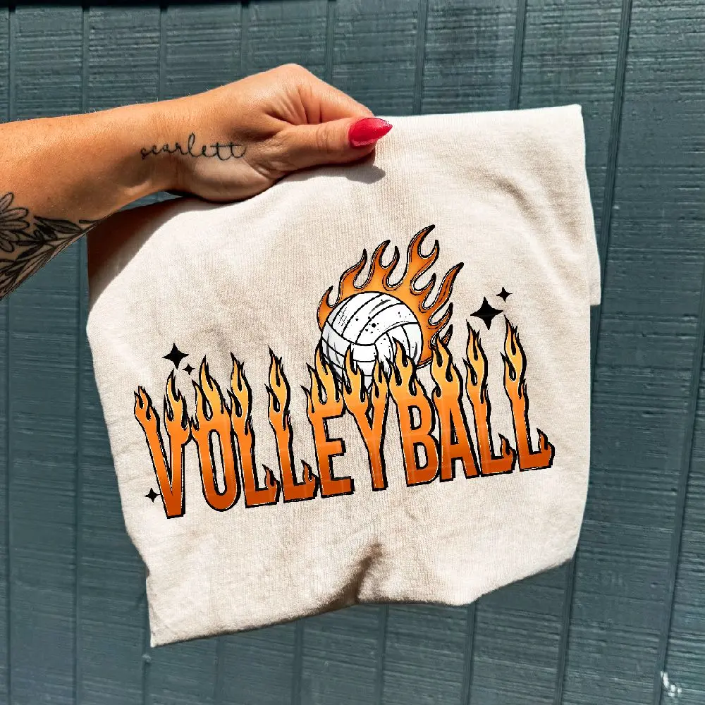 VOLLYBALL T-Shirt  or crewneck or hoodie- SPORTS TRENDY T SHIRT Comfort Colors  Womenswear Sweatshirts Casual Long Sleeve