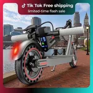 Electric Scooter -19 MPH Max Speed, 8.5''Honeycomb Solid Tires, 350W Motor, 12 Miles Range,Adjustable Speed Foldable Commuter Scooter with Dual Braking System &App Control School Scooters