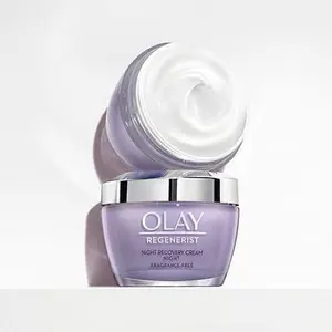 Olay Regenerist Night Recovery Night Cream Moisturizer - Anti-Aging, Hydrating, Fine Lines, Wrinkles, Exfoliating, Fragrance-Free, 1.7 oz