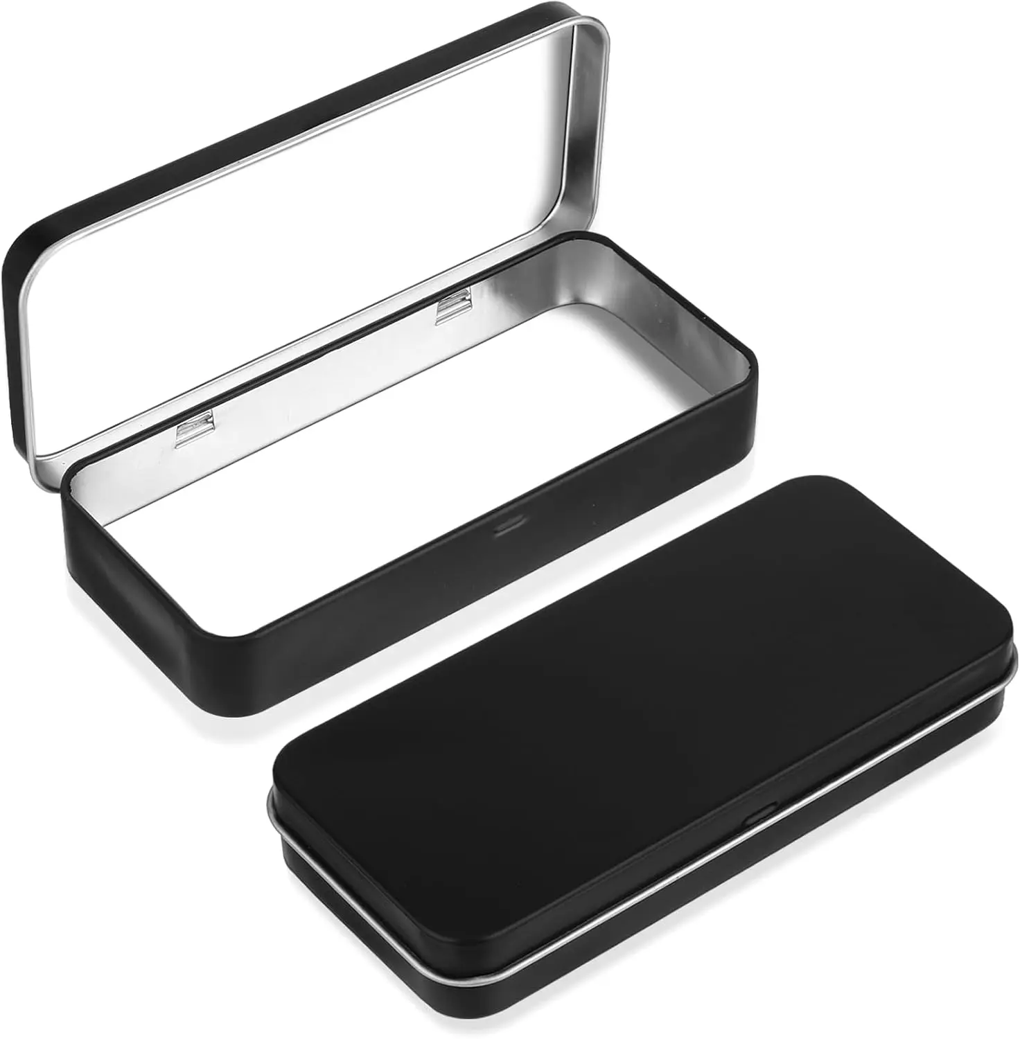 Metal Rectangular Empty Hinged Tin Box Containers Metal Tin Box Metal Rectangular Empty Hinged Tin Box Containers Metal Tin Box