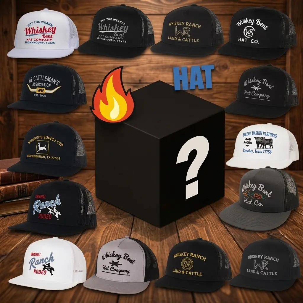 Mystery Box One Hat Random Whiskey Bent, Rodeo On Snapback Trucker Hat| Unisex Christmas Gift Idea Christmas decorations Christmas gifts