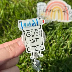 Doodle Bob Ultrasound Gel- Ultrasound Tech, Nurse badge reel, RN, MD, Echo tech, healthcare work accessory