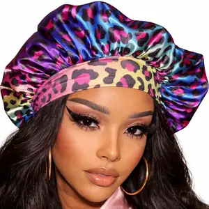 Satin Hair Bonnet Sleep Cap – Protect Edges, Frizz Control, Night Cap for Natural Hair Care