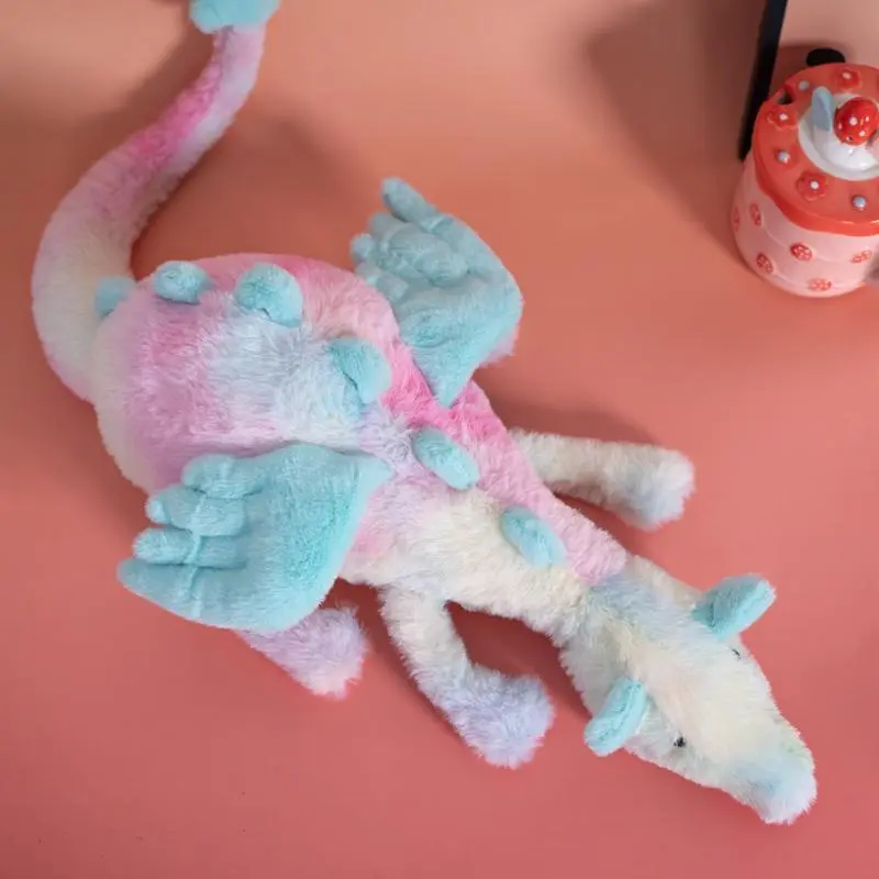 50cm Colorful Cherry Dragon Plush Doll - Stress Relief Classic & Novelty Toy, Animals & Nature Themed Bedroom Pillow, Holiday Gift for Kids (abs-Infused Fill)